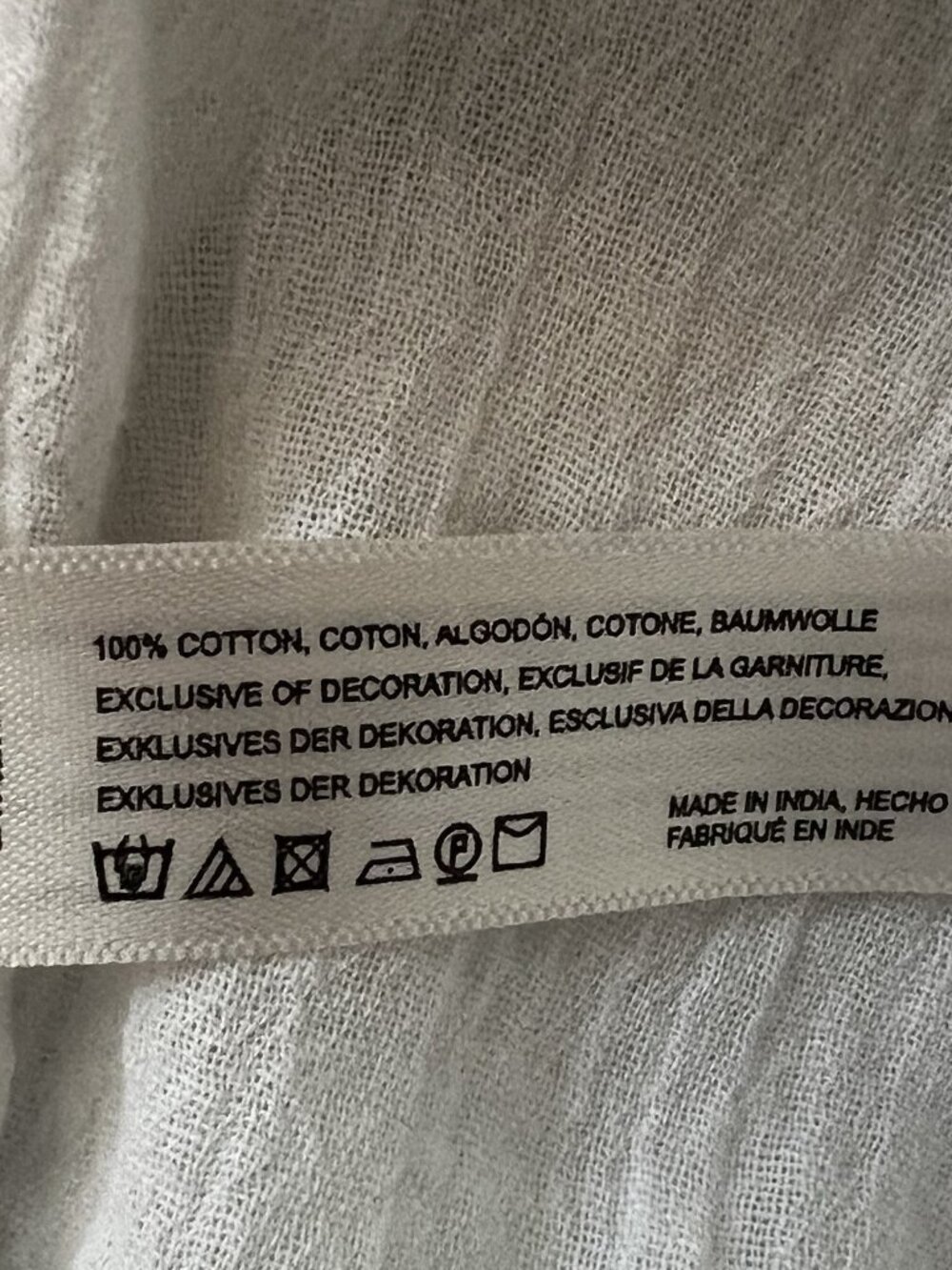 Anthropologie Women’s Eloise Top Size Medium White Pink Boho Babydoll Feminine - Picture 5 of 7